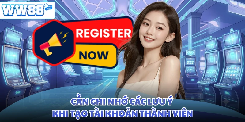 Cần ghi nhớ các lưu ý khi tạo tài khoản thành viên